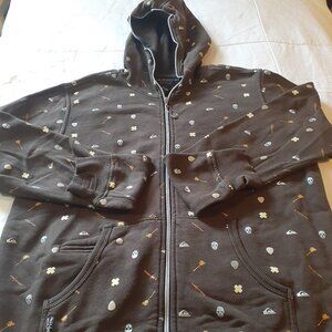 Vintage Y2K Men's Quicksilver Hoodie Size Medium